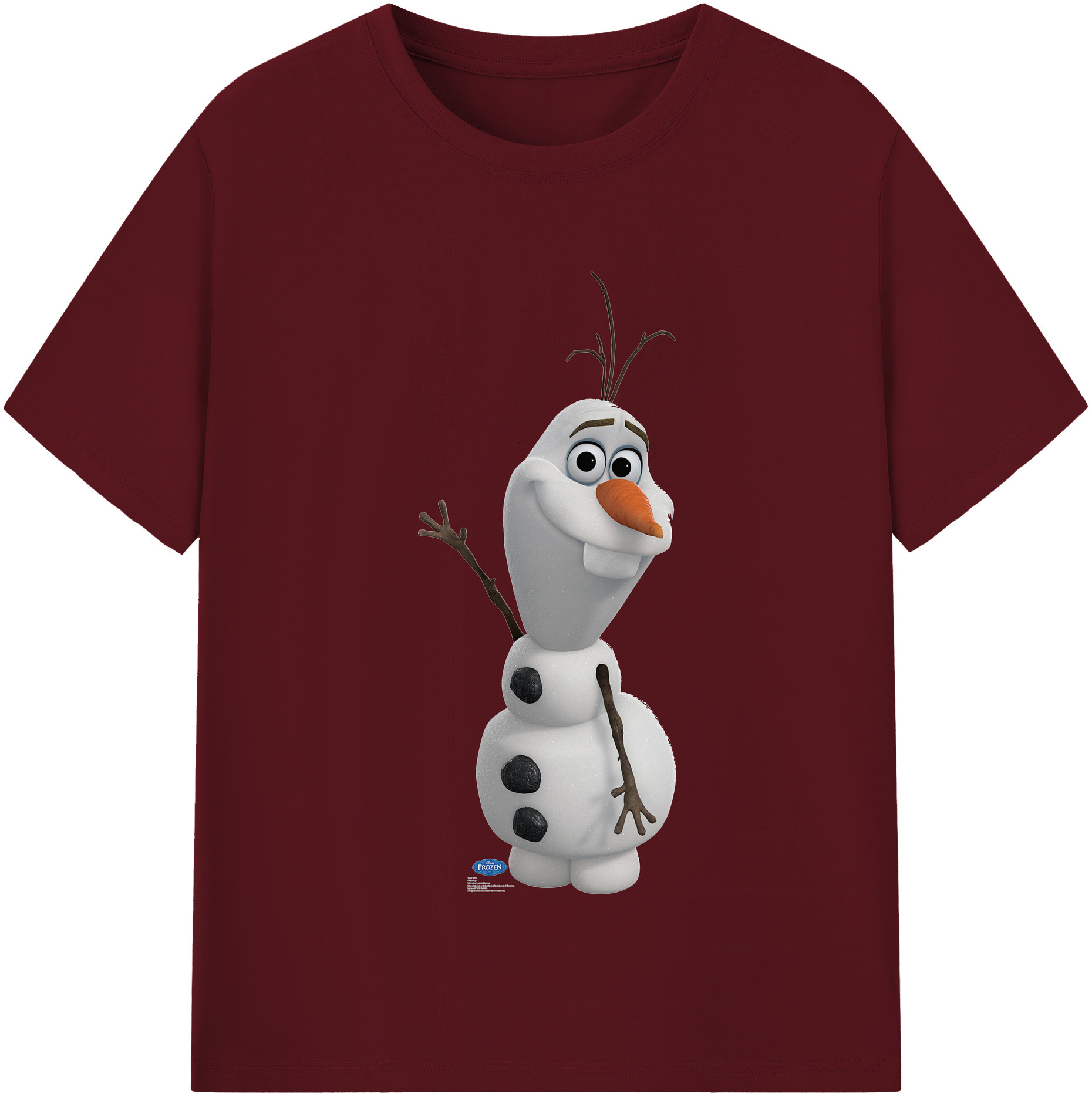 （画像用） アナと雪の女王 アンナ エルサ Frozen Anna Elsa 綿100％半袖Tシャツ（フロントプリント）